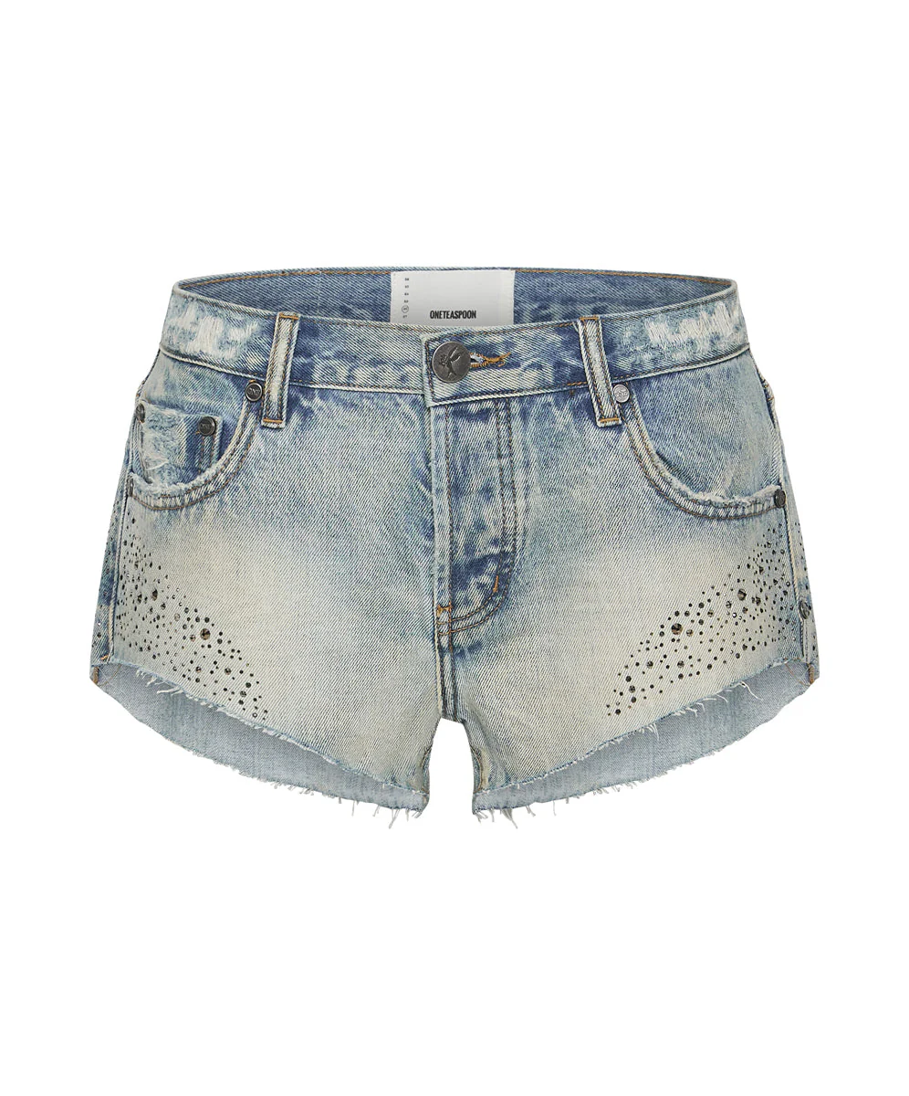 STONED COWBOY BONITAS LOW WAIST DENIM SHORTS - Image 6