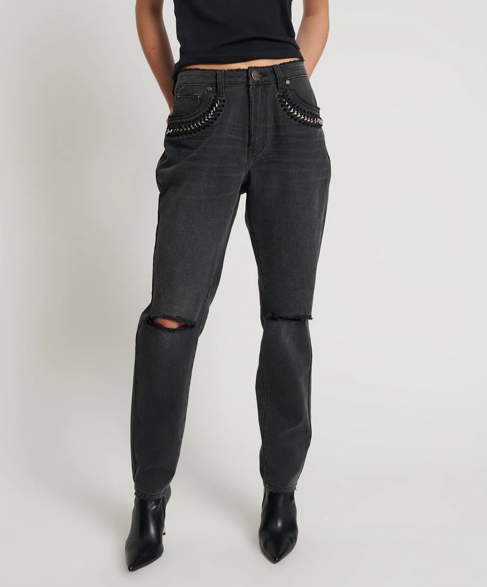 1982S High Waist Balloon Denim Jeans - Storm Grey - Image 2