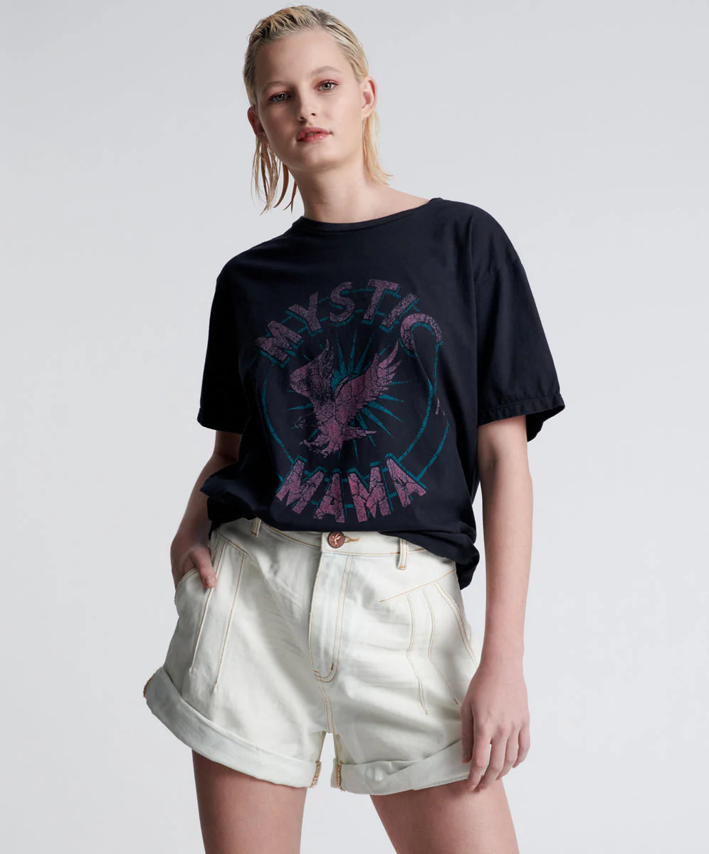 Streetwalkers High Waist 80S Fit Denim Shorts - Xanthe Light Blue