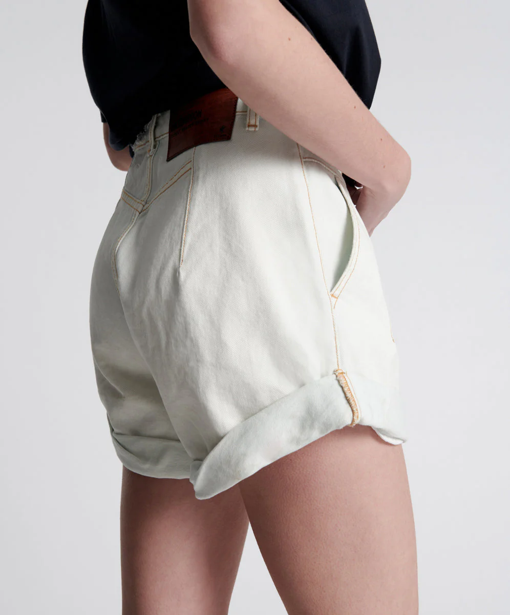 Streetwalkers High Waist 80S Fit Denim Shorts - Xanthe Light Blue - Image 5