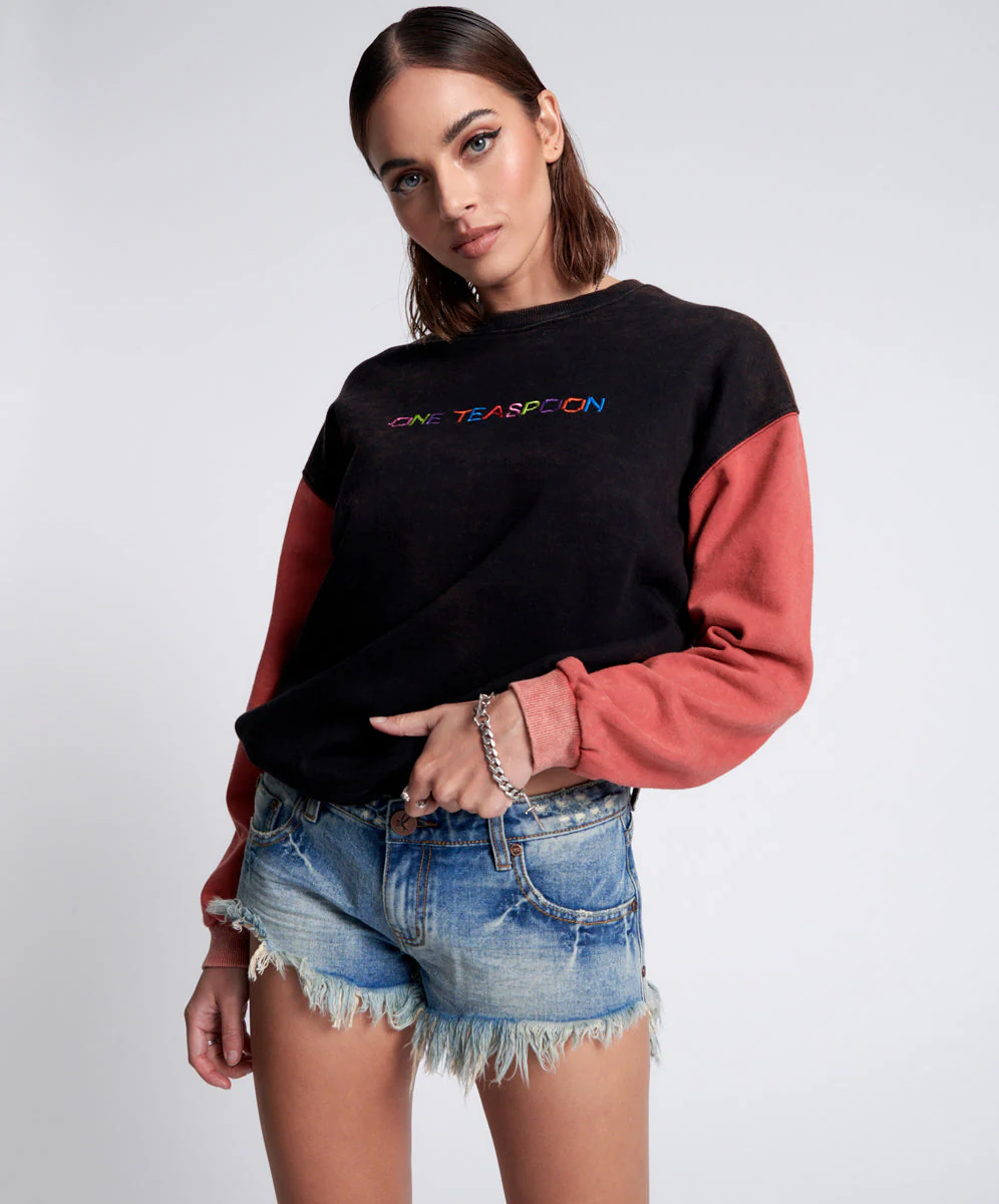 SUNBLEACH BLUE BONITA LOW WAIST DENIM SHORT