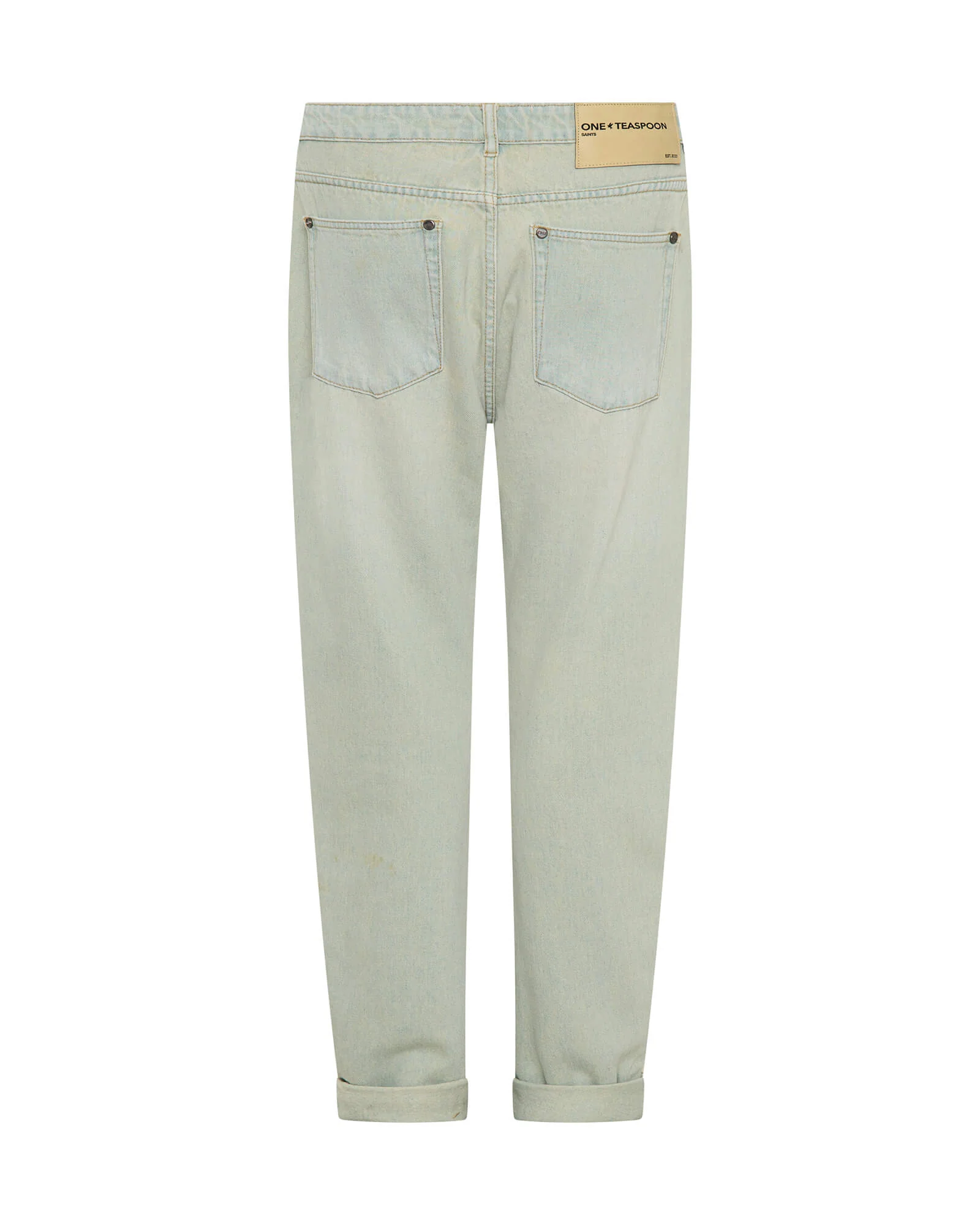 Saints Low Waist Boyfriend Denim Jeans - Sundae - Image 7