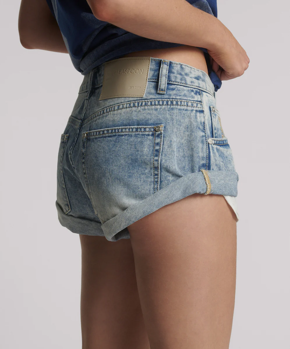 Bandits Low Waist Denim Shorts - Sunset Blue - Image 5