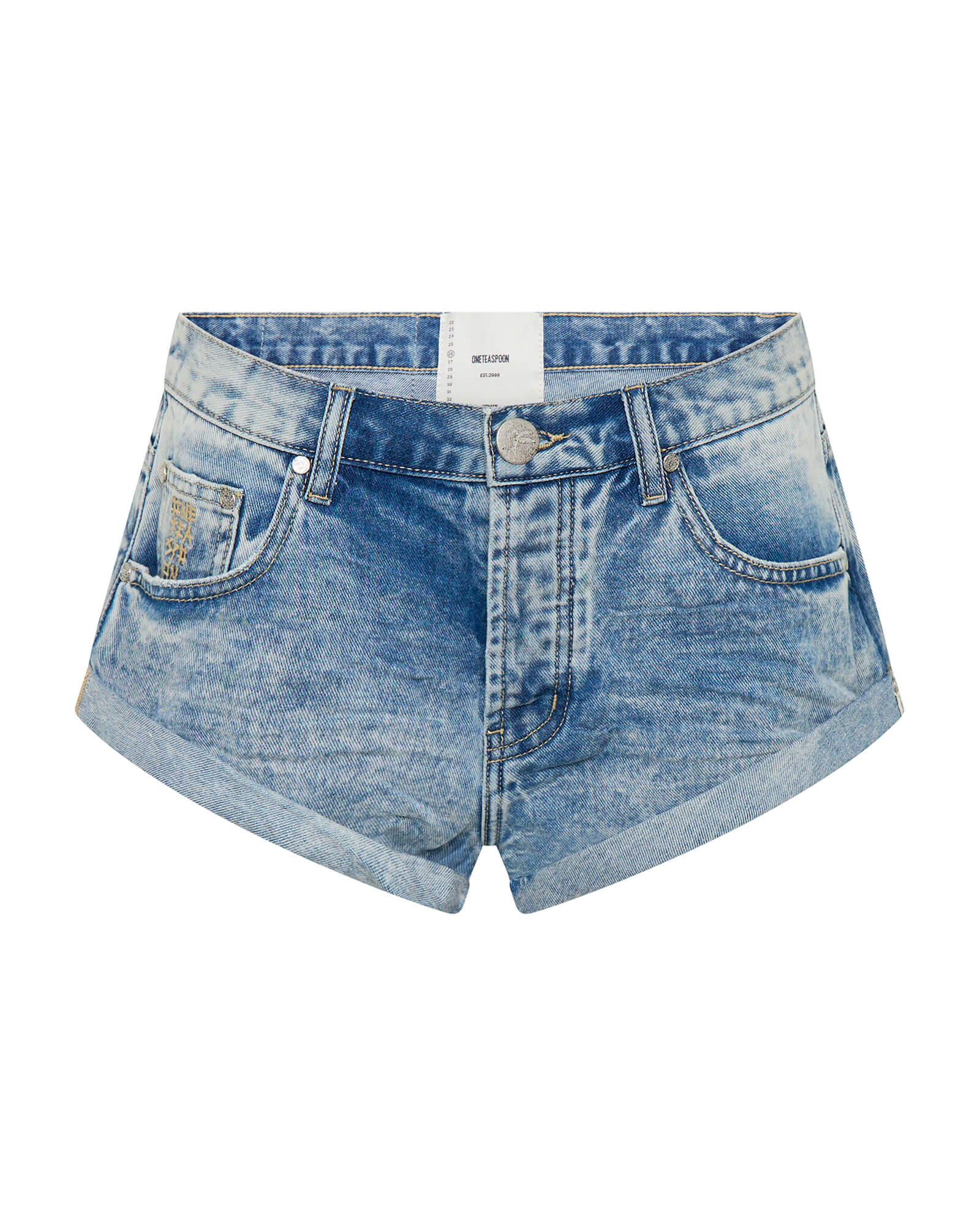 Bandits Low Waist Denim Shorts - Sunset Blue - Image 8