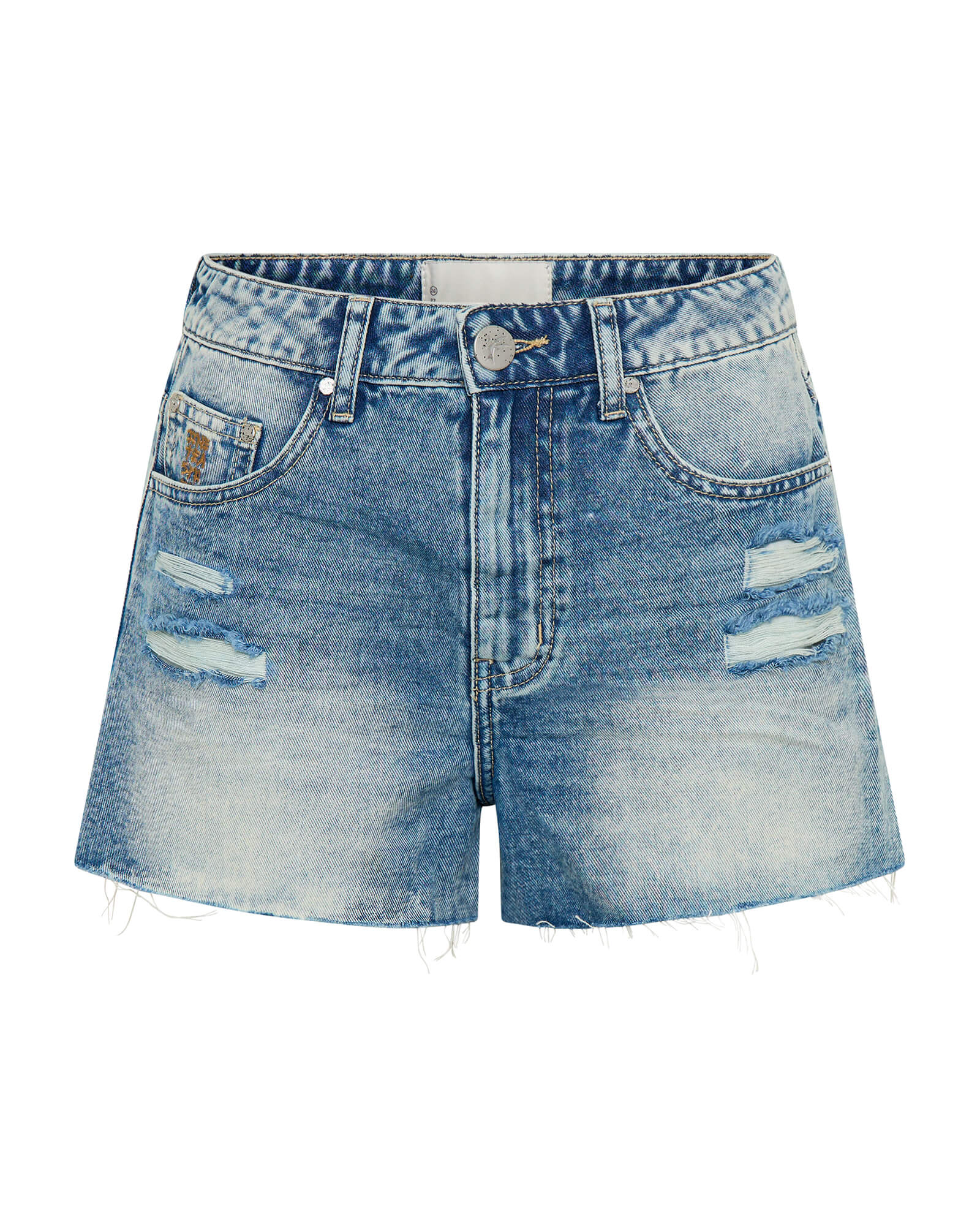 Bowies High Waist Denim Shorts - Sunset Blue - Image 8