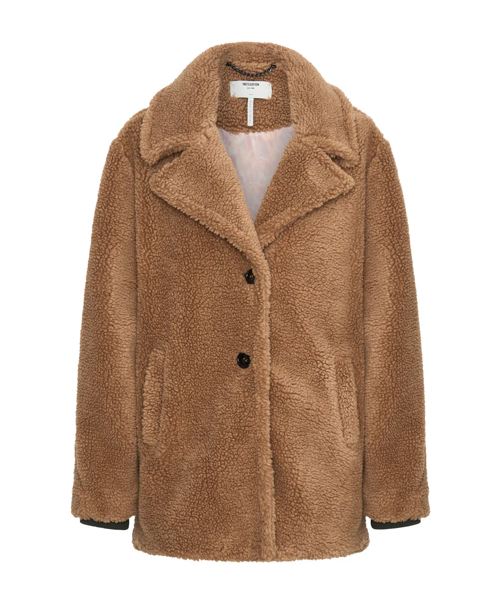TAN TEDDY COAT - Image 6
