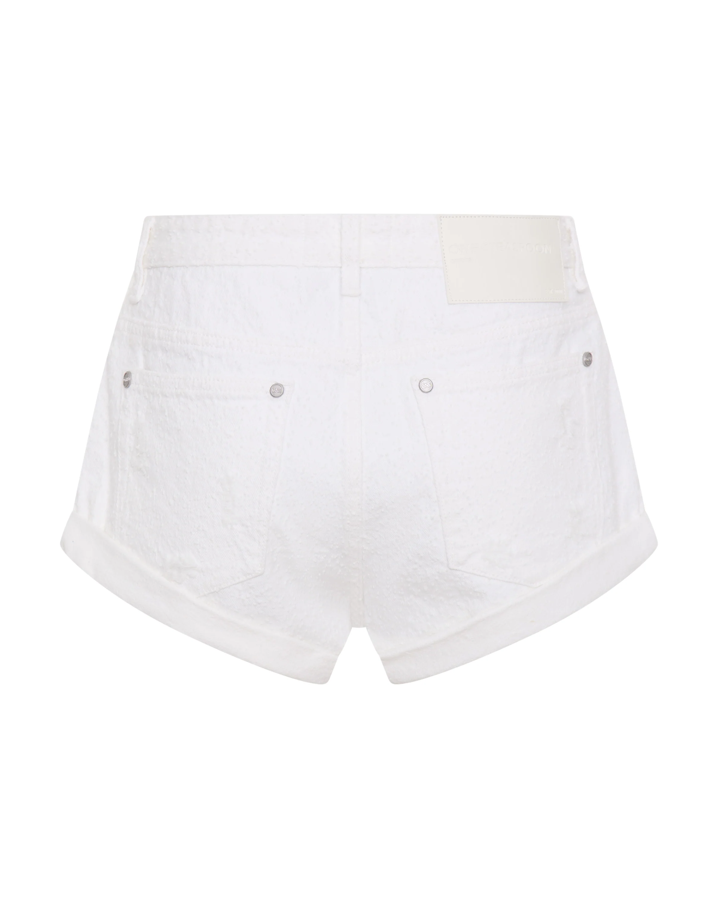 Bandits Low Waist Denim Shorts - Textured White - Image 9