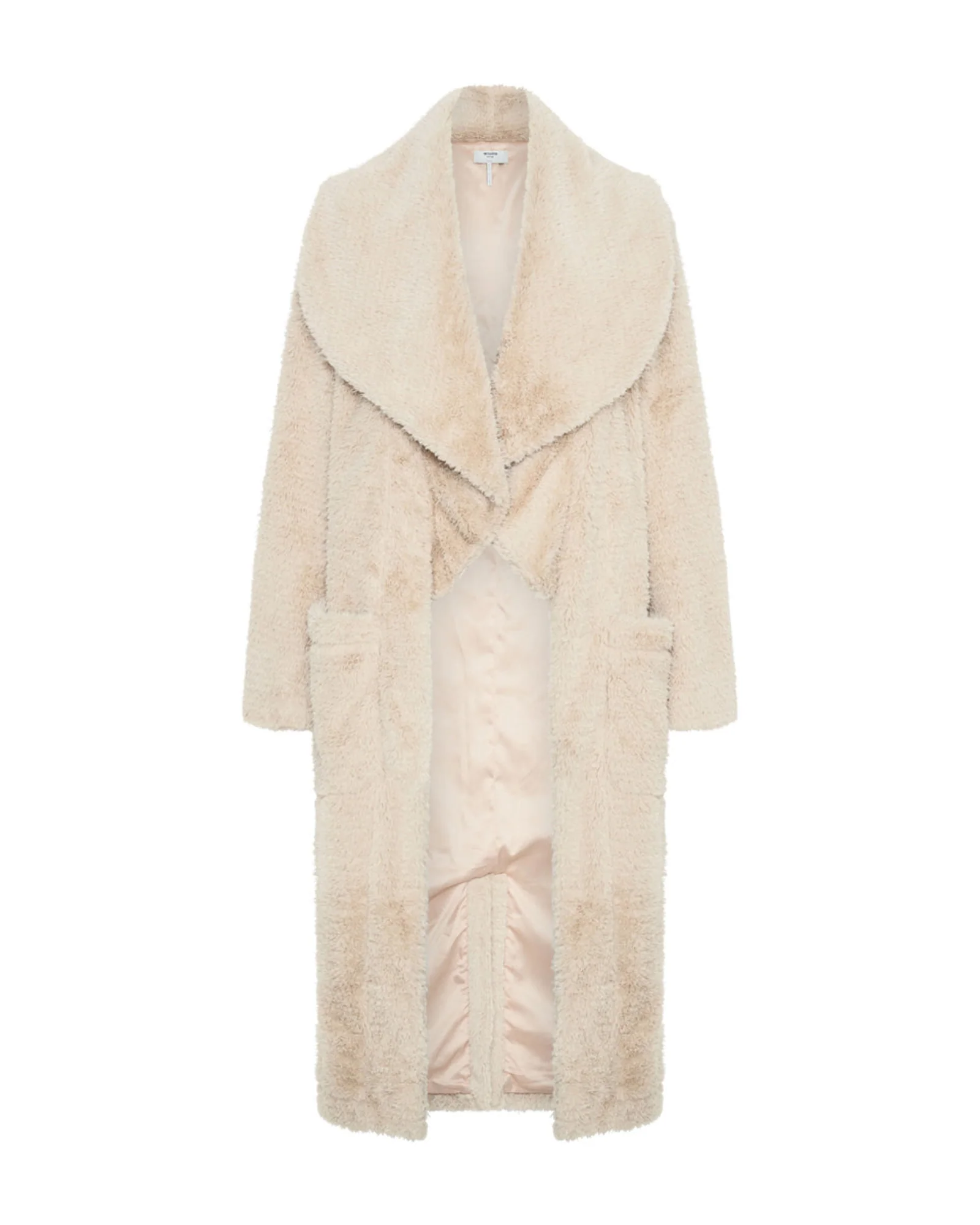 The Wonderland Faux Fur Coat - Cream - Image 6