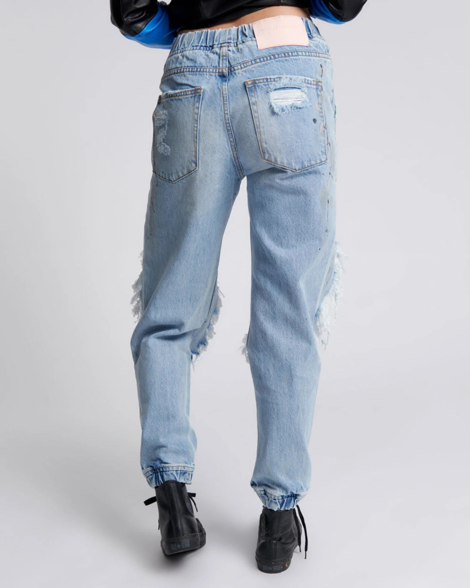 Trackers Mid Waist Jogger Denim Jeans - Image 4