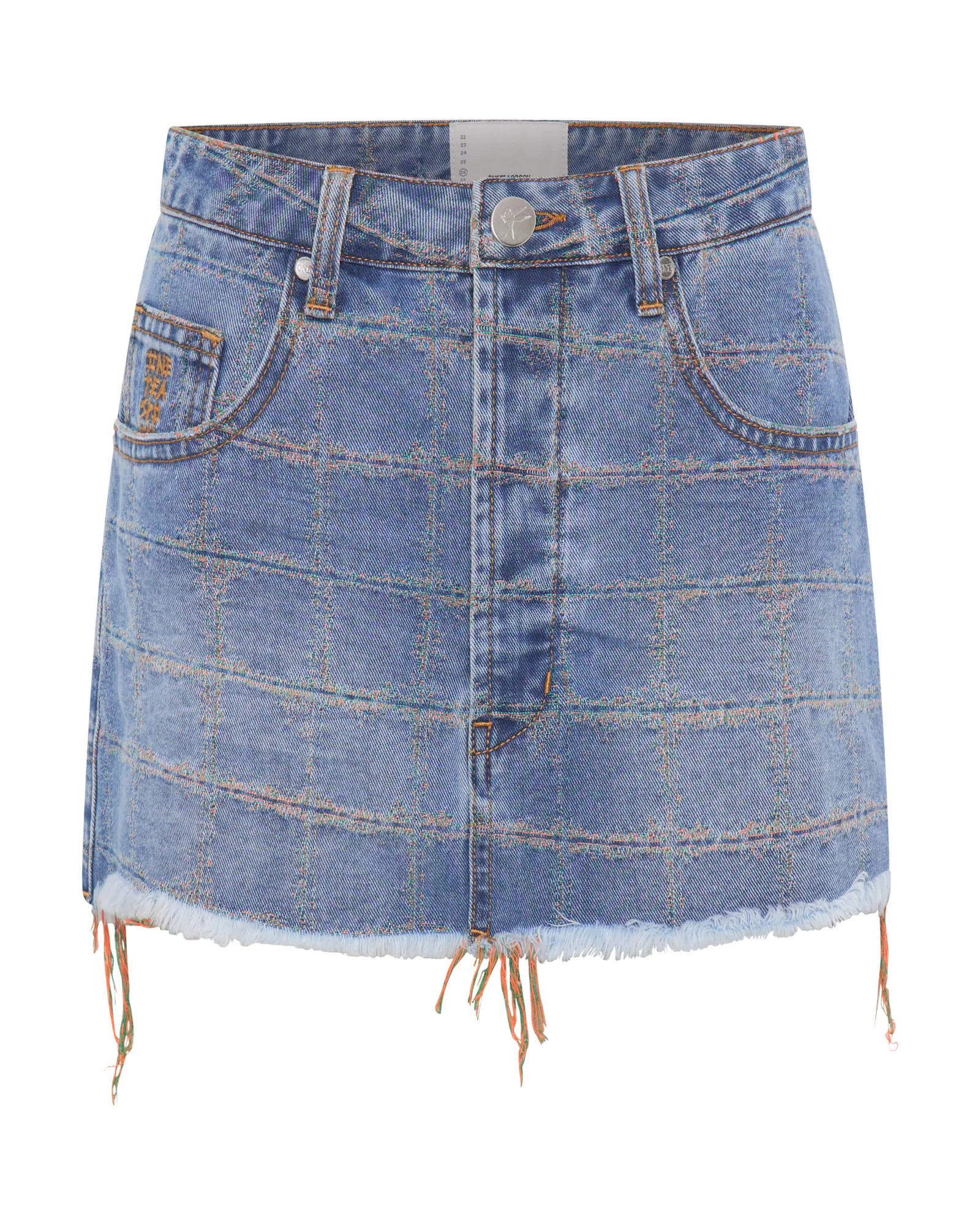 Junkyard Low Waist Mini Denim Skirt - Tropical Blue - Image 8