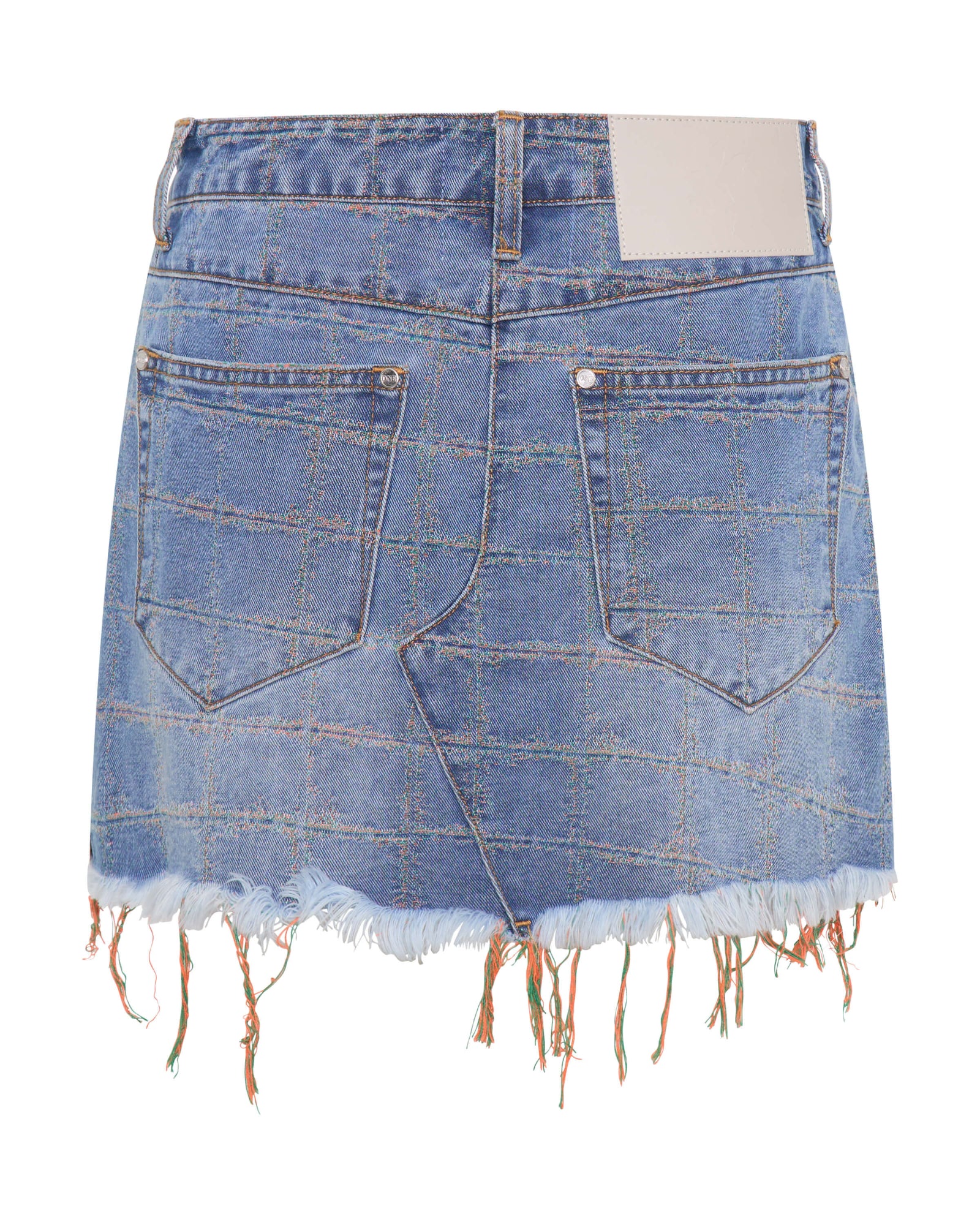 Junkyard Low Waist Mini Denim Skirt - Tropical Blue - Image 9