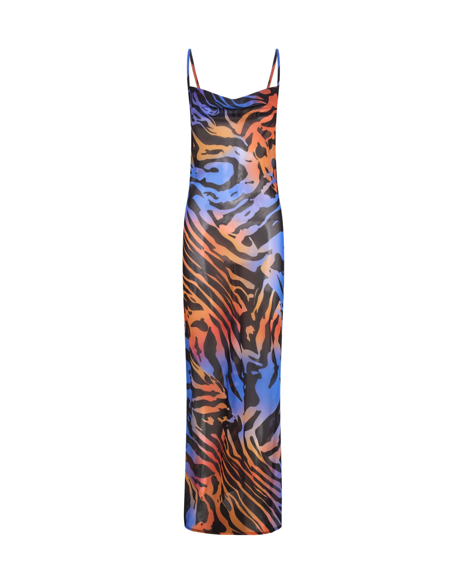 Jagger Long Slip Maxi Dress - Tropical Print - Image 6