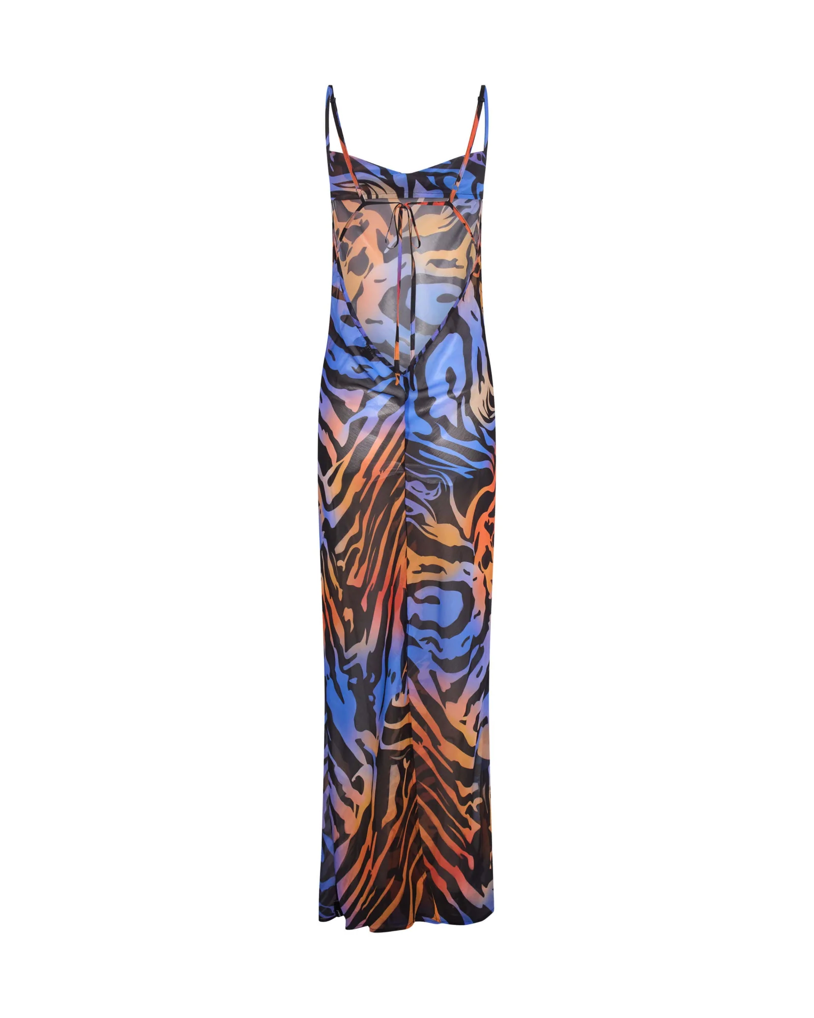 Jagger Long Slip Maxi Dress - Tropical Print - Image 7