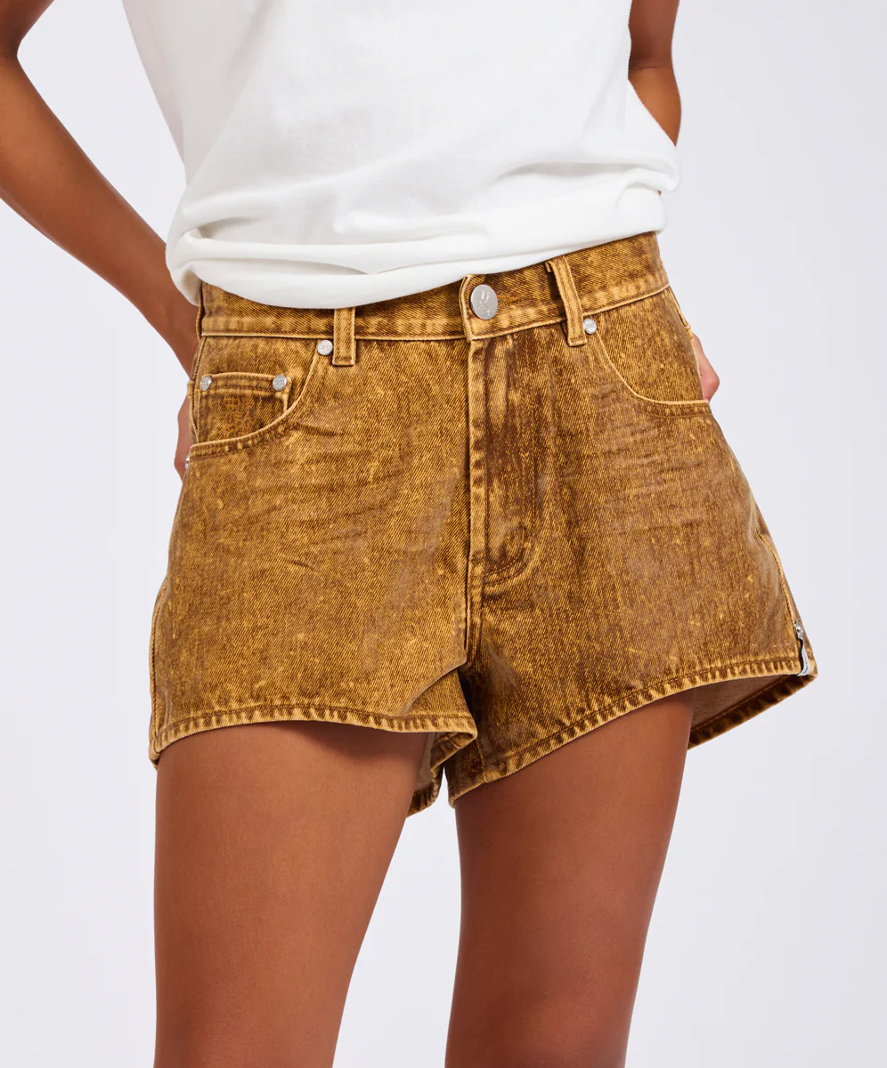 Truckers Mid Waist Relaxed Denim Shorts - Image 4