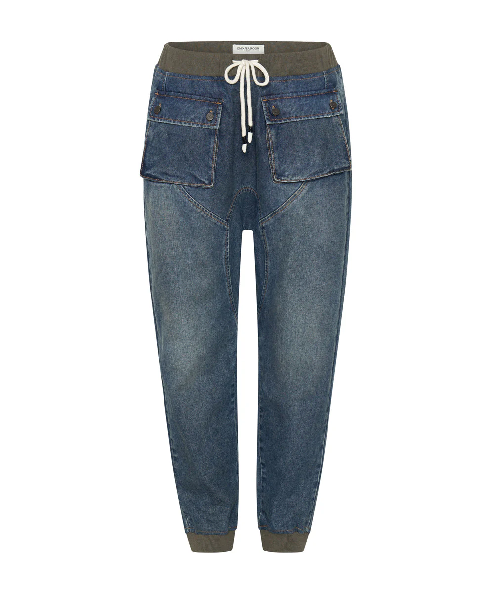 USED BLUE CADET JEANS - Image 6