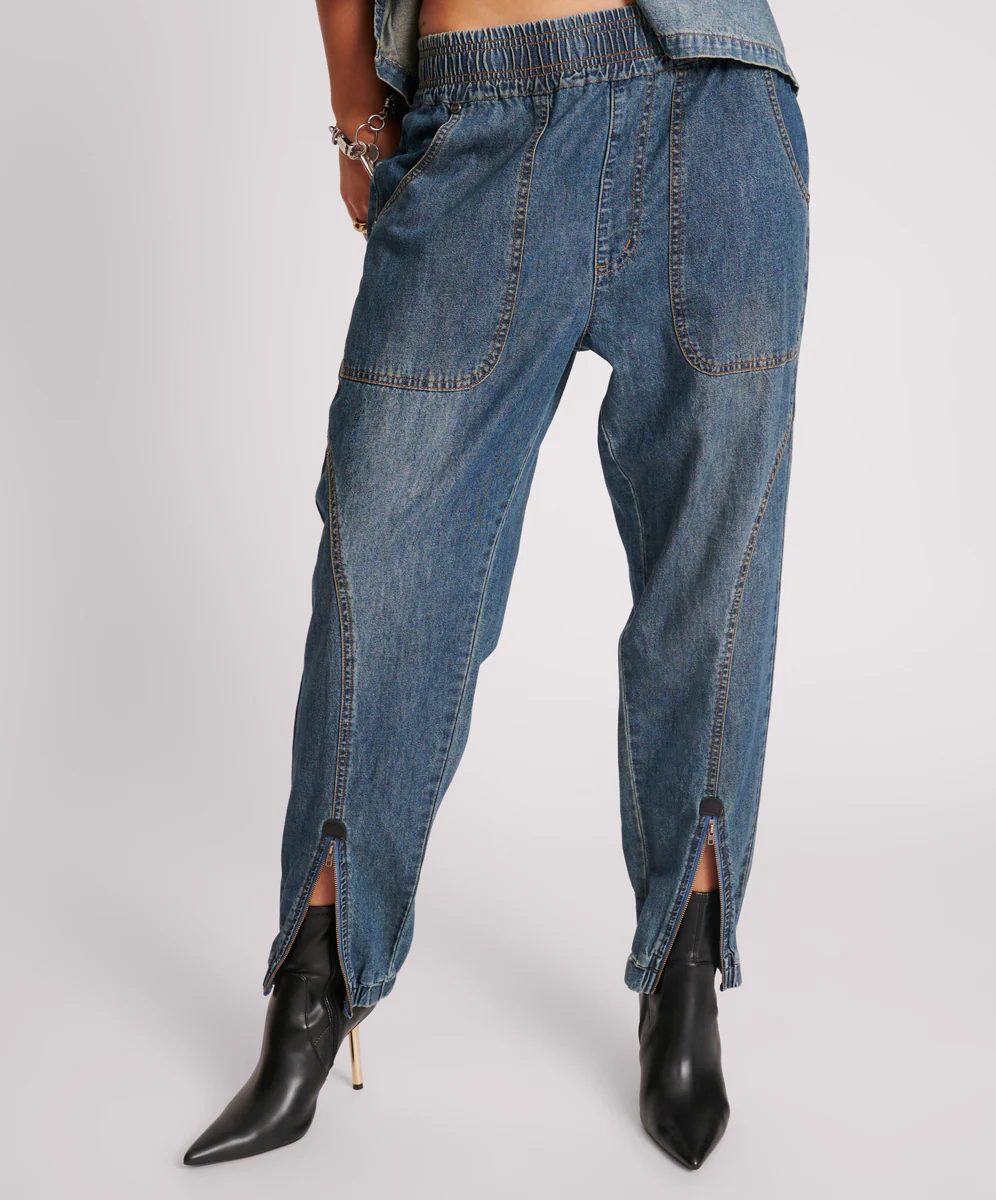 Denim Flight Pants - Used Blue - Image 2