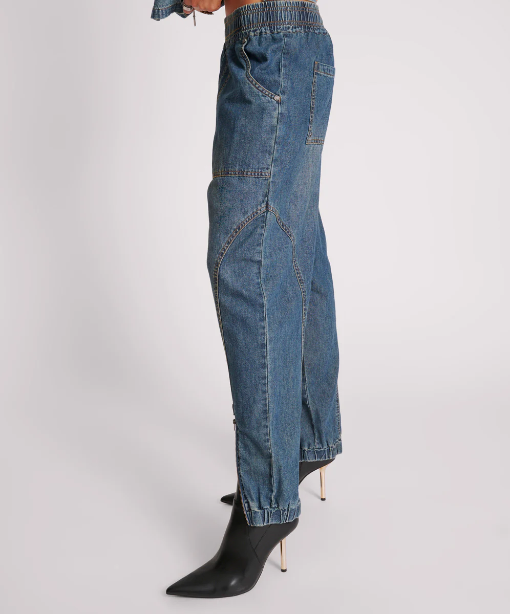 Denim Flight Pants - Used Blue - Image 3