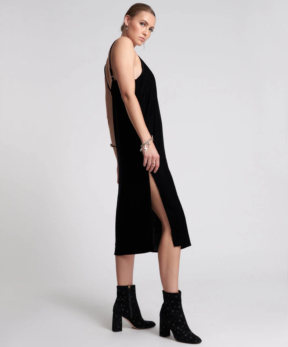 VELVET LOVER MIDI SLIP DRESS - Image 4