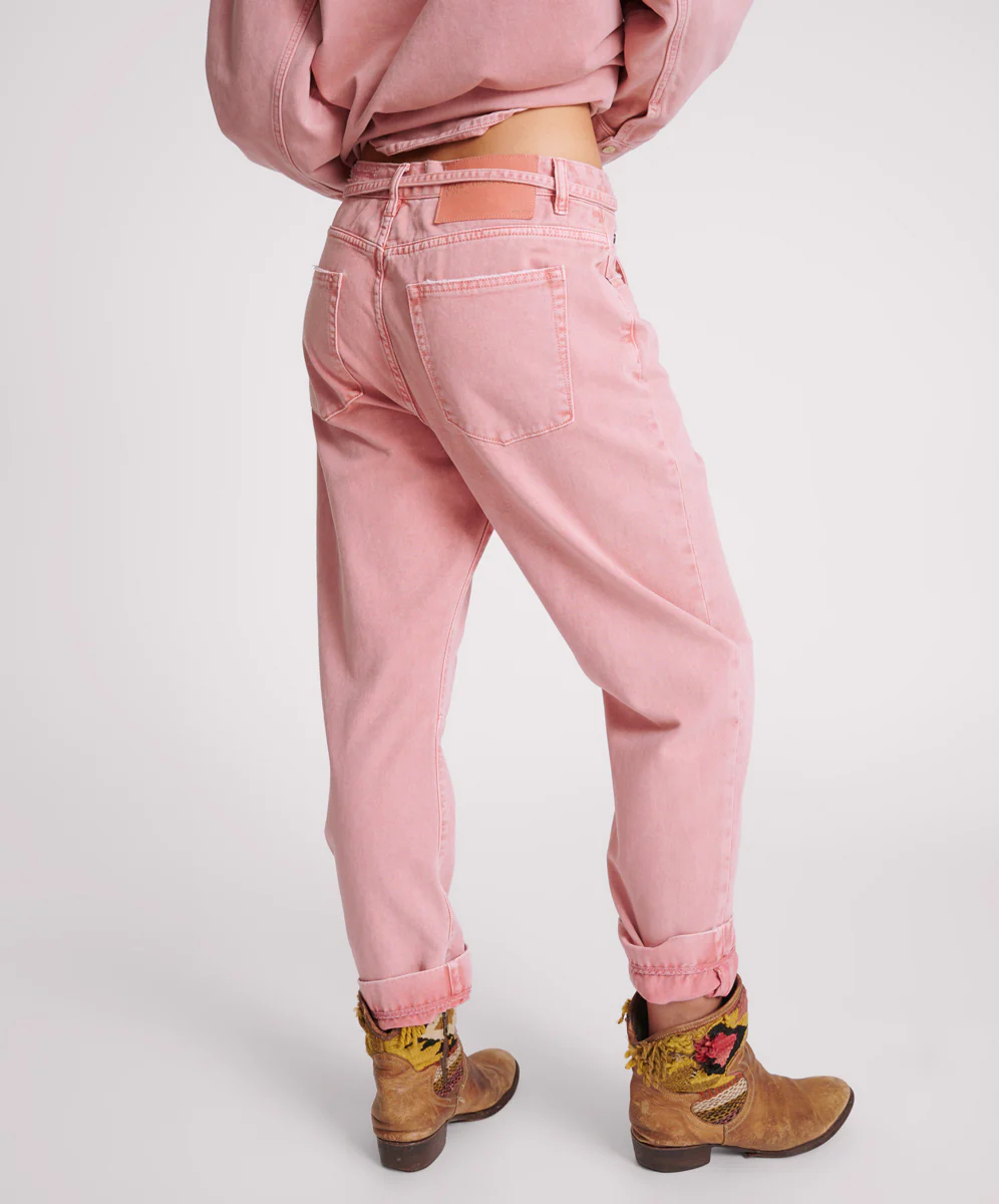 Bandits Low Waist Boyfriend Jeans - Vintage Red - Image 4