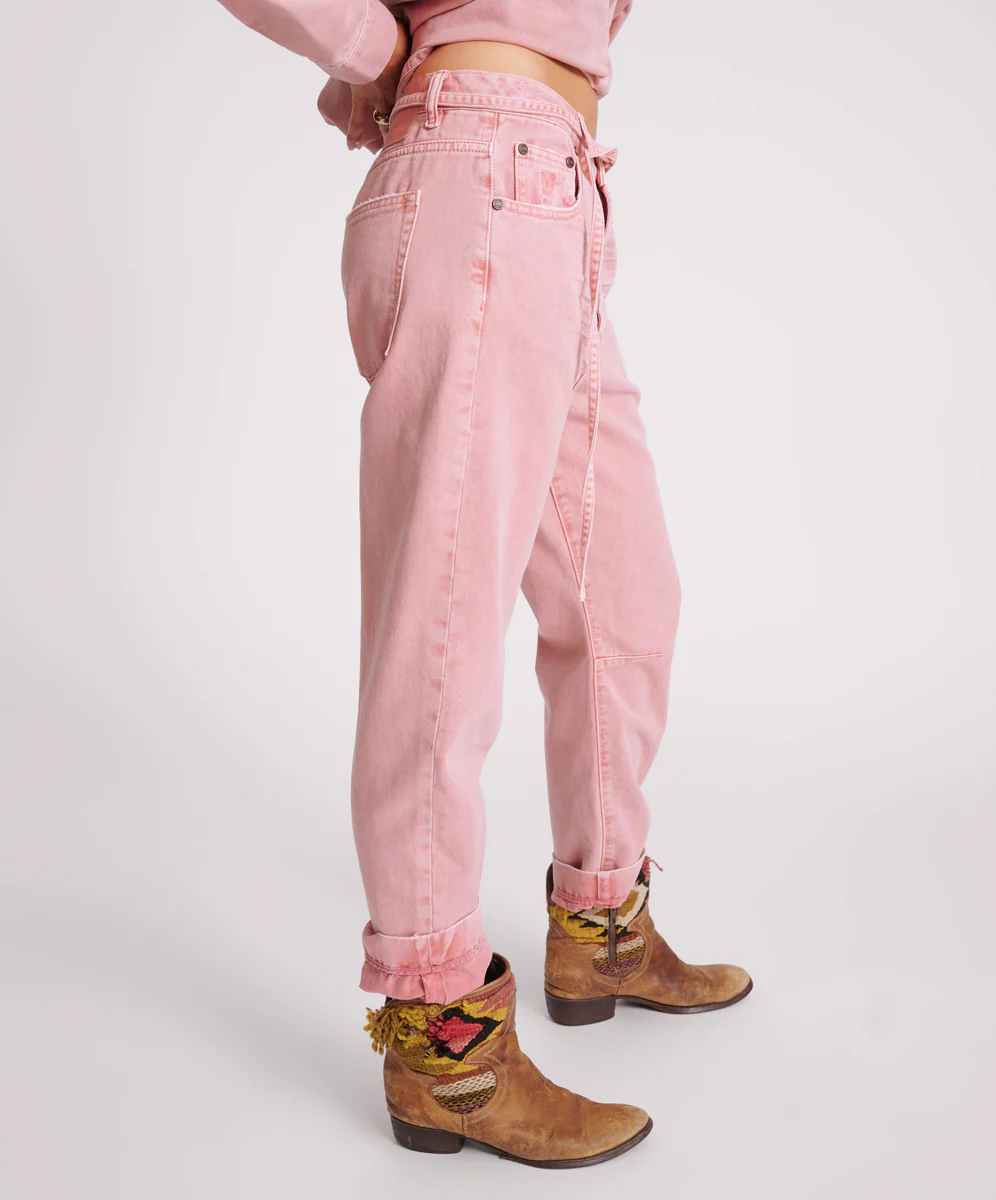 Bandits Low Waist Boyfriend Jeans - Vintage Red - Image 5