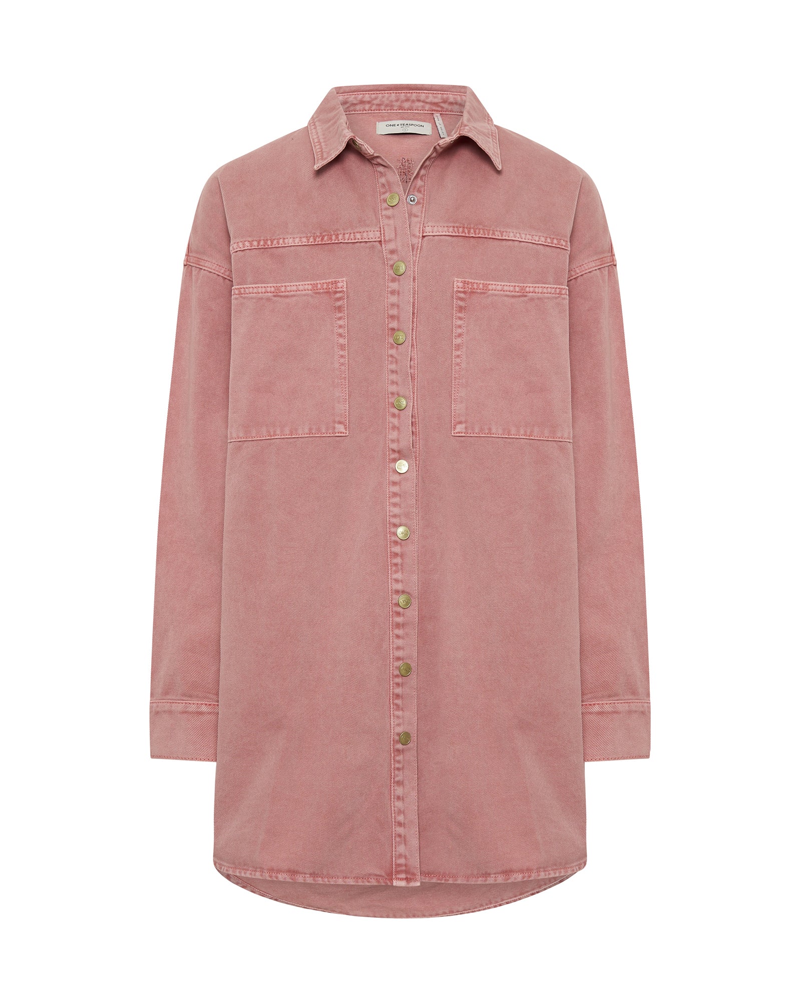 Denim Daria Dress - Vintage Red - Image 7
