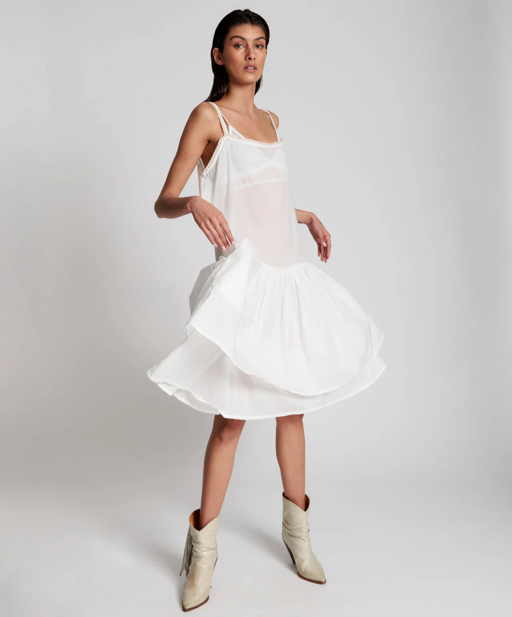 VOILE FRENCH FANTAISIE SLIP DRESS - Image 2