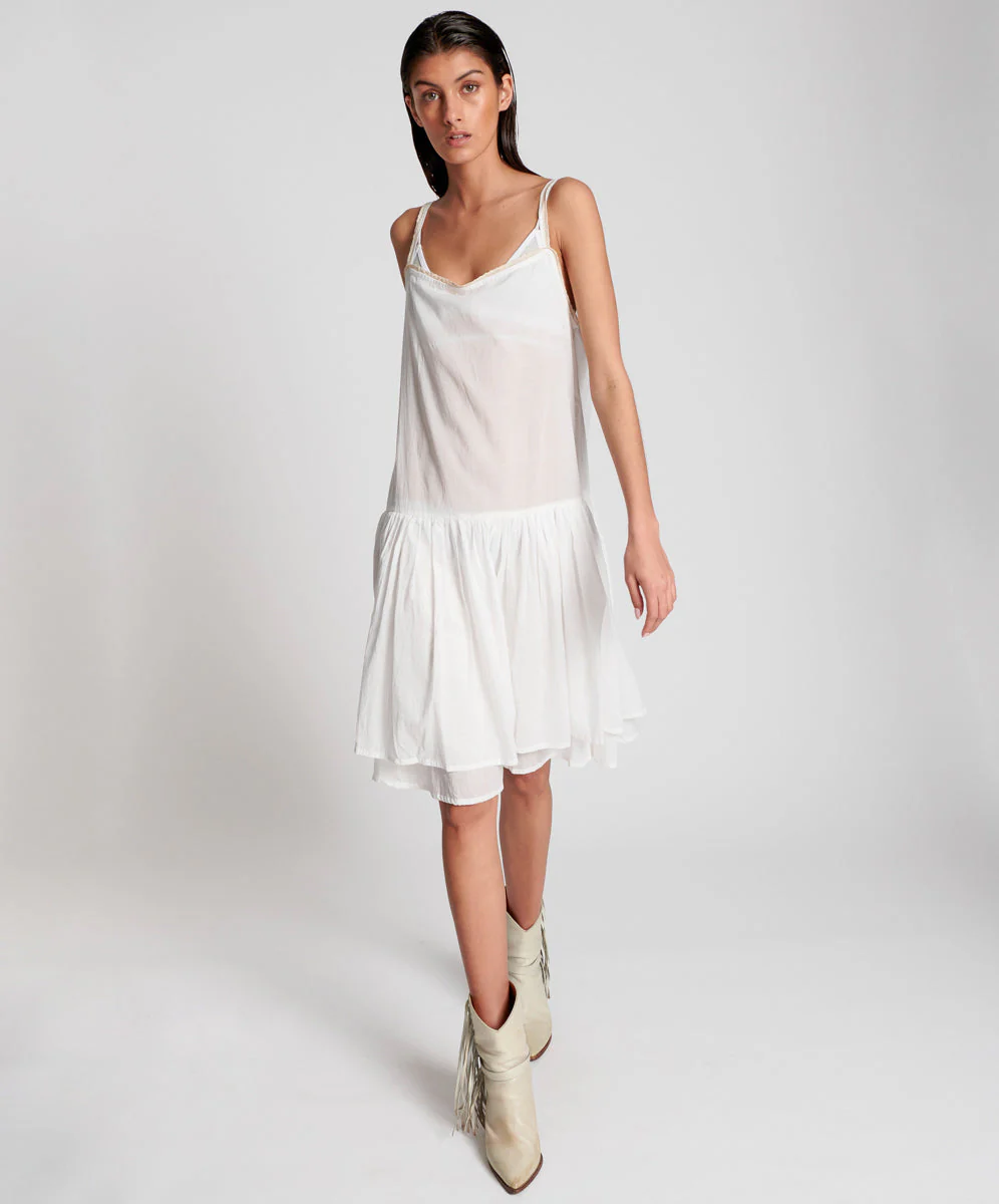VOILE FRENCH FANTAISIE SLIP DRESS - Image 3