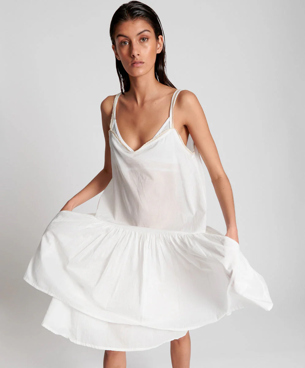 VOILE FRENCH FANTAISIE SLIP DRESS - Image 4