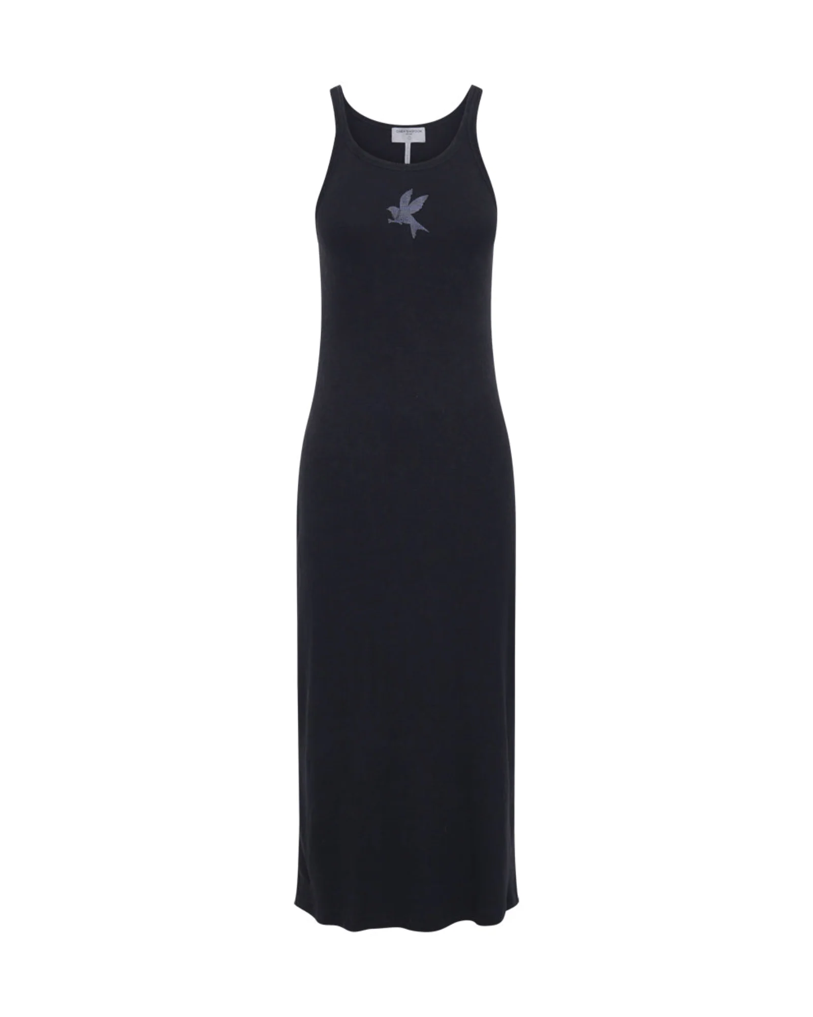 Washed Black One Teaspoon Rib Singlet Midi Dress - Black - Image 8