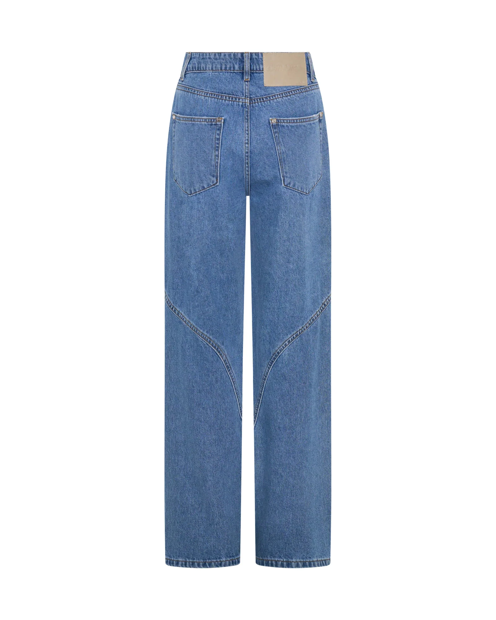Western Wonders Mid Waist Straight Leg Denim Jeans - Image 7