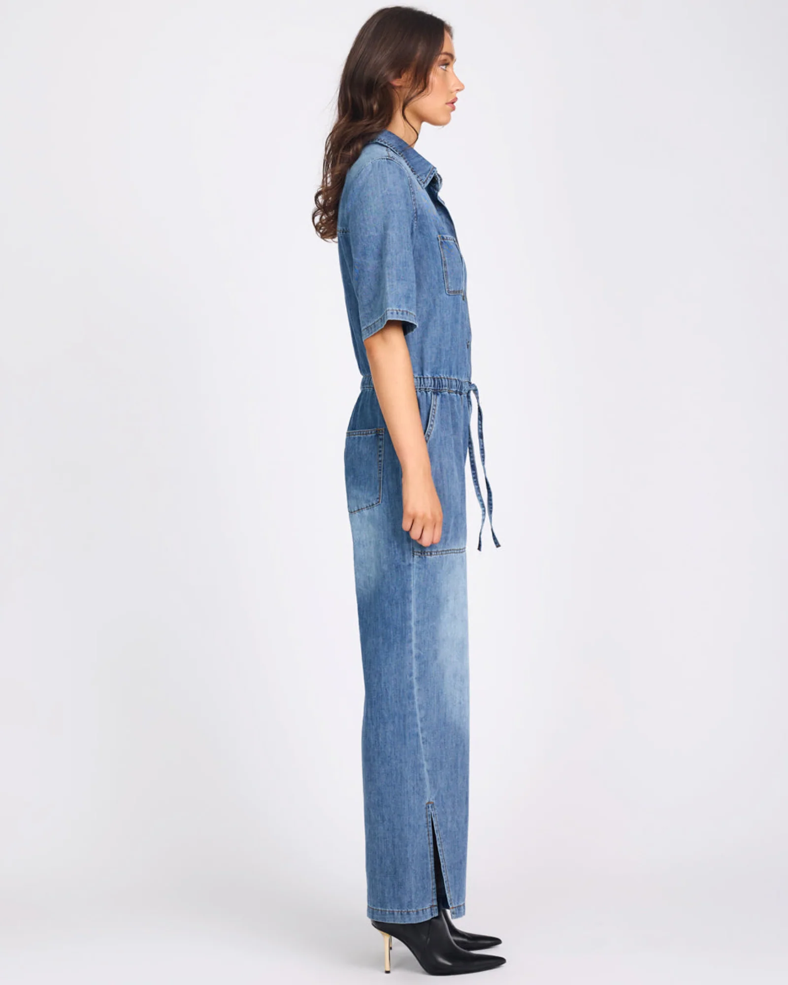 Veronica Denim Jumpsuit - Westland Blue - Image 5