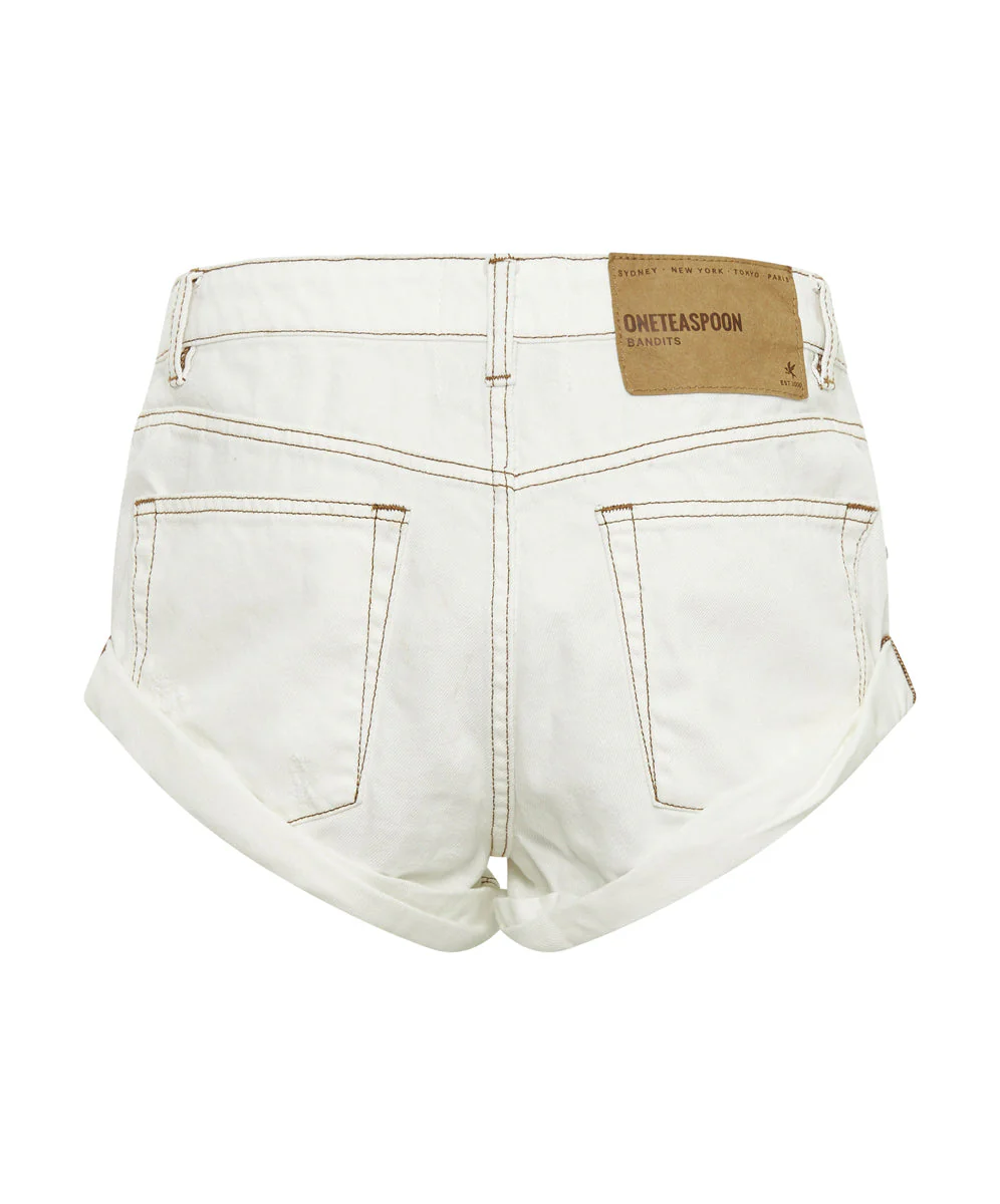 Bandits Low Waist Denim Shorts - White Beauty - Image 14