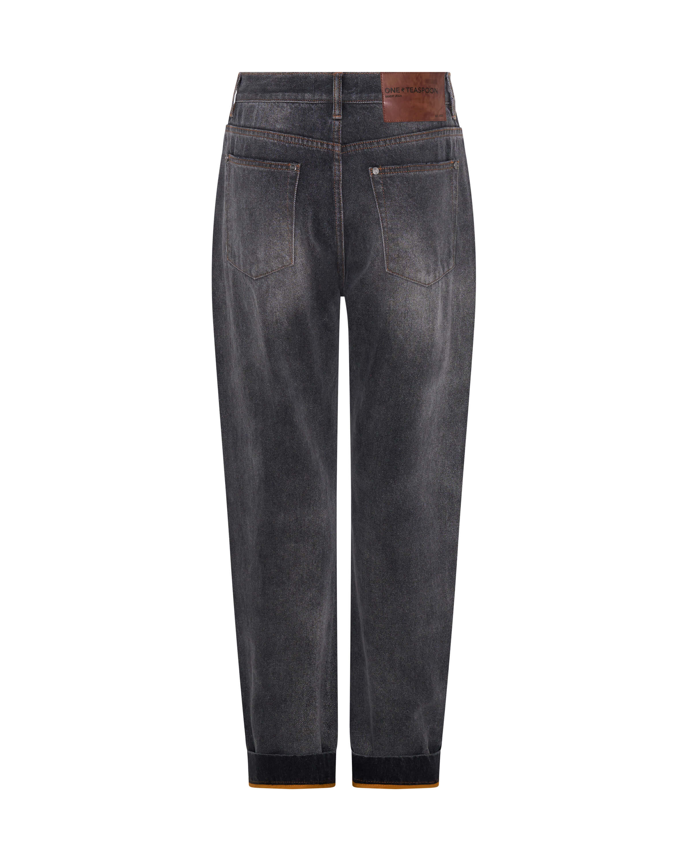 Bandits Low Waist Boyfriend Denim Jeans - Worn Black - Image 11