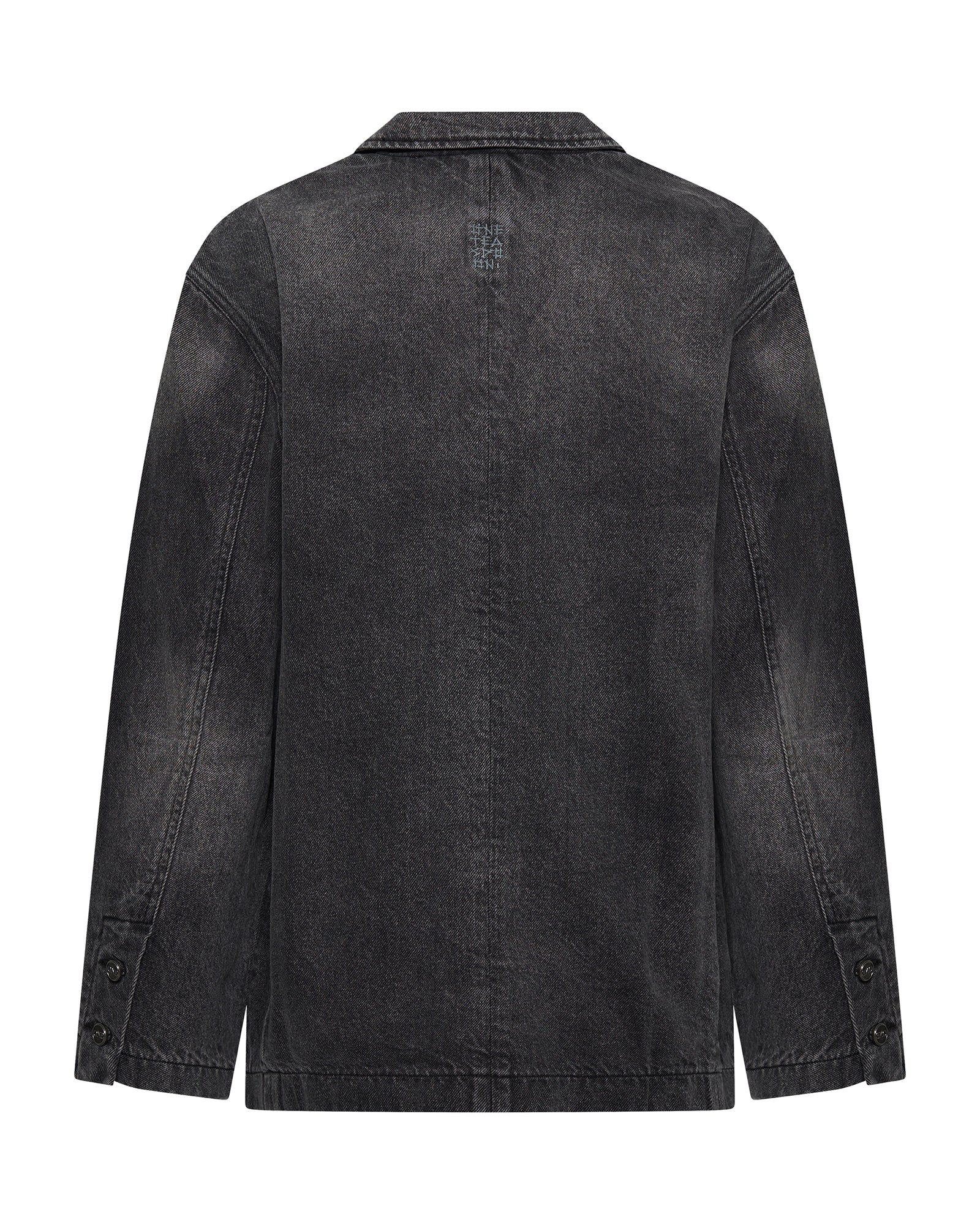 Denim Boyfriend Blazer - Worn Black - Image 7