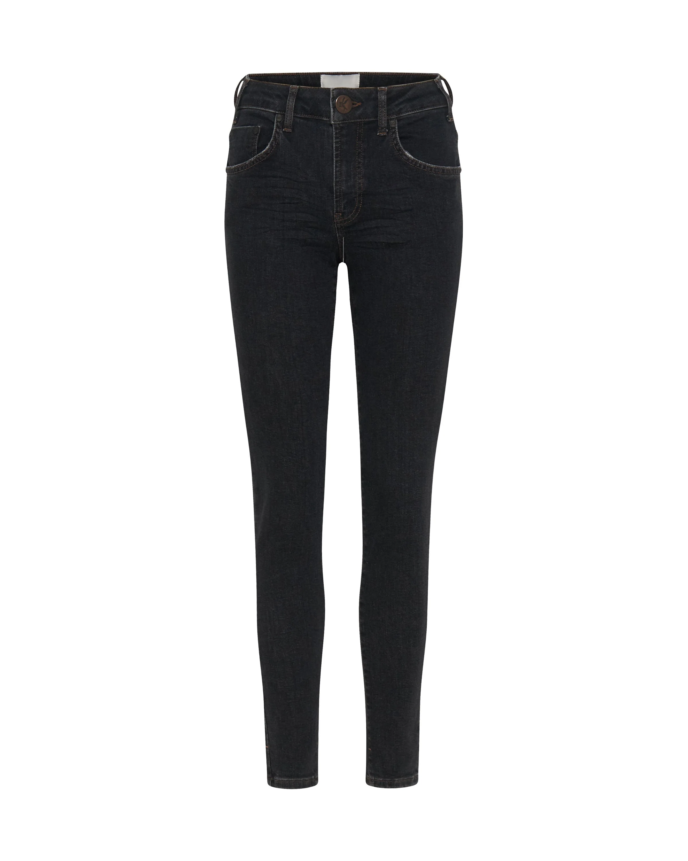 Freebirds Ii Low Waist Stretch Skinny Denim Jeans - Worn Black - Image 6