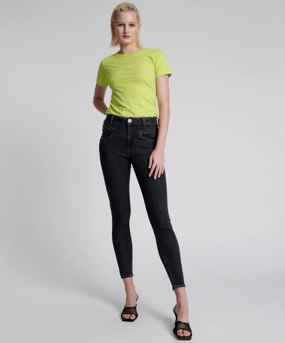 Freebirds II Low Waist Stretch Skinny Denim Jeans - Worn Black