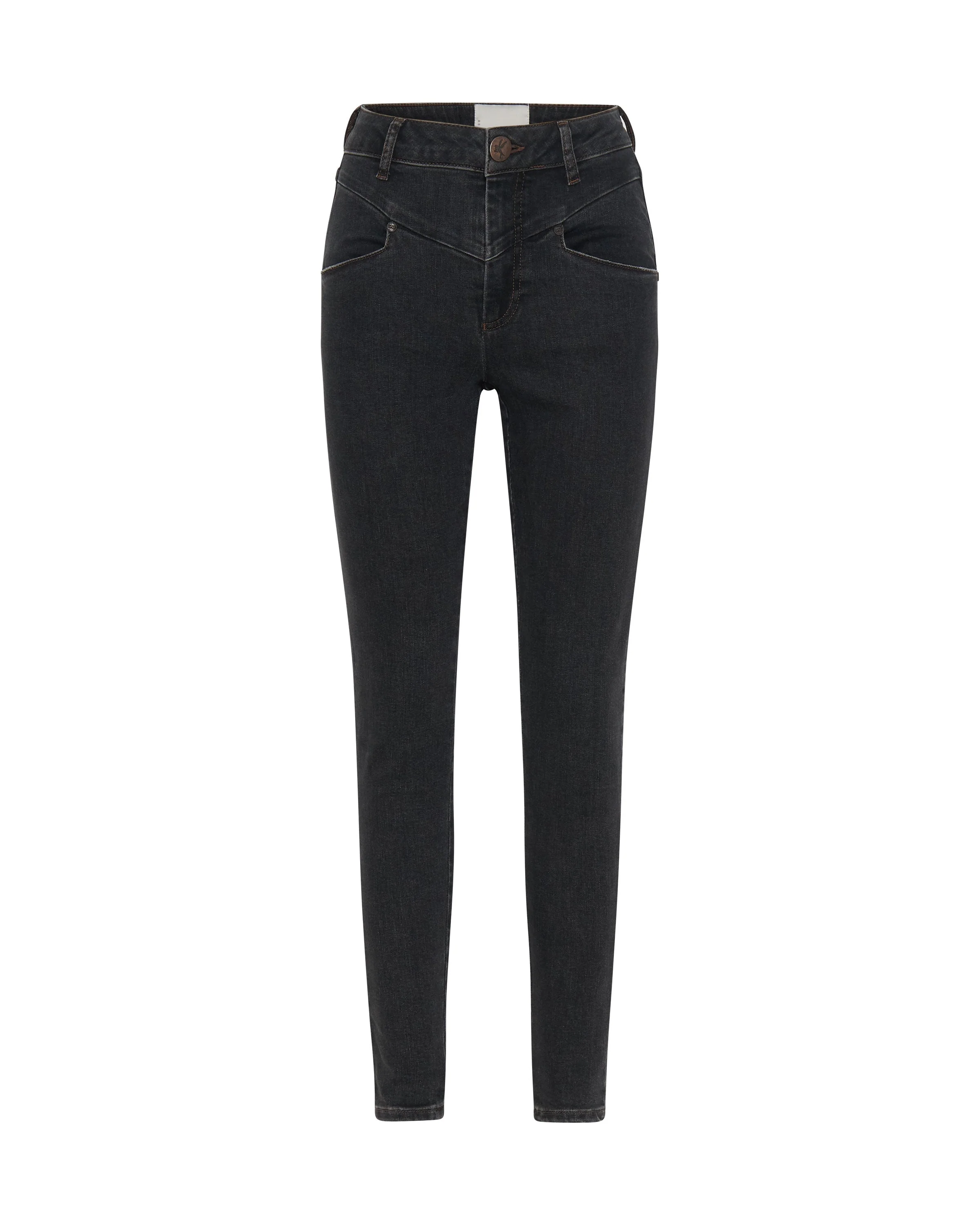 Freebirds II Low Waist Stretch Skinny Denim Jeans - Worn Black - Image 6