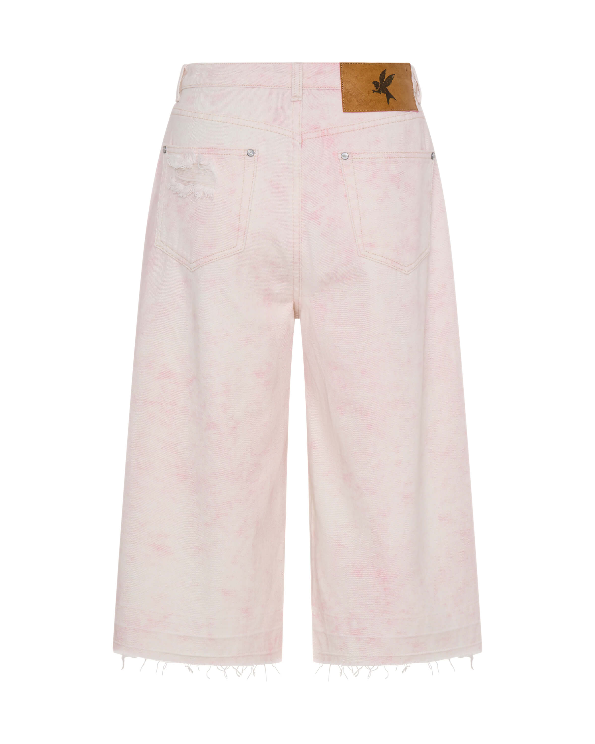 720'S Mid Waist Super Long Length Denim Jorts - Young Love - Image 7