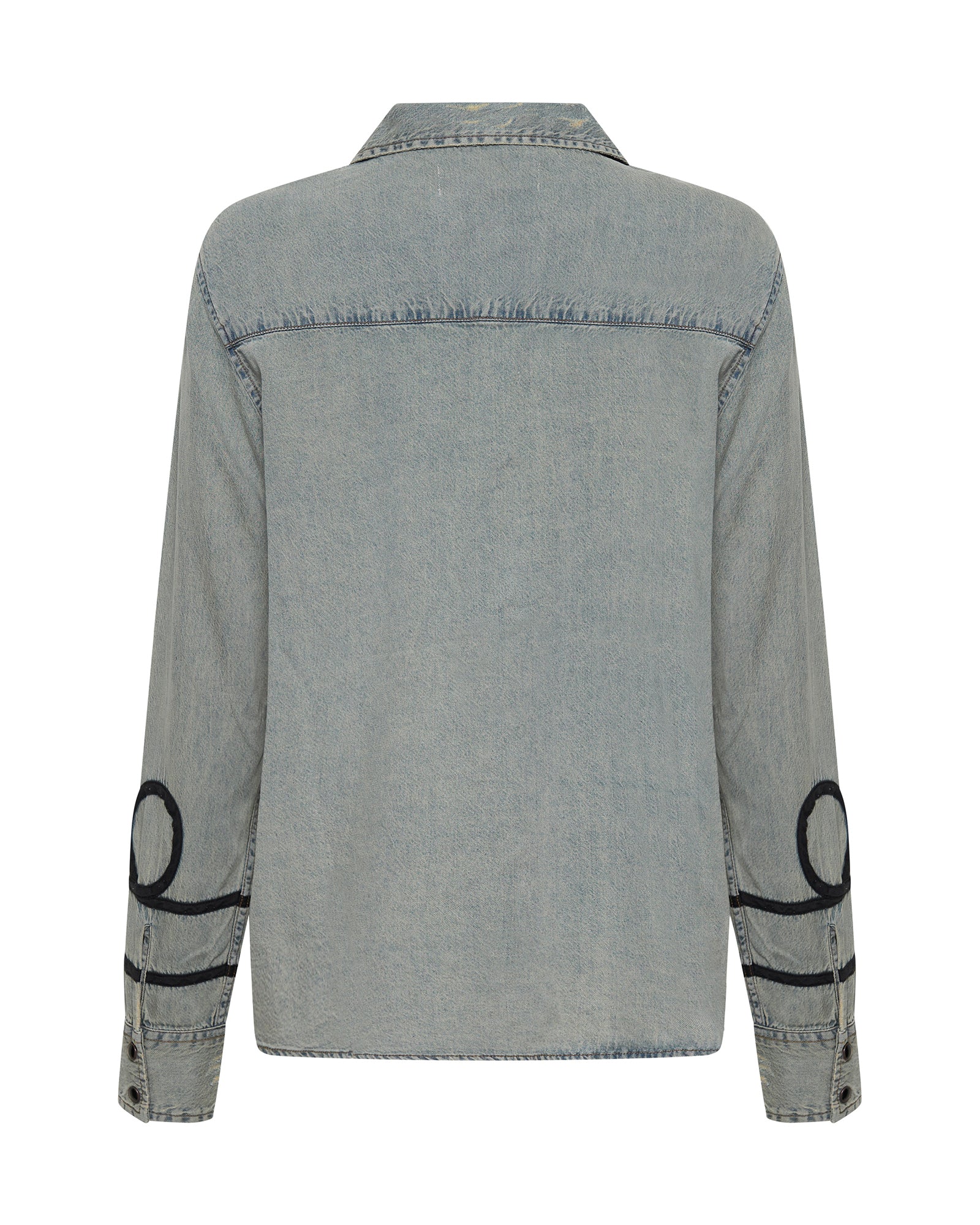 Western Denim Shirt - Old Blue - Image 7